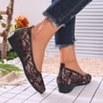 thumbnail image 6 of DIVVce Lace Embroidery Wedge Flats For Women Slip On Comfortable Breathable Casual Footwear, 6 of 8