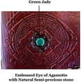 thumbnail image 6 of Doctor Strange Eye of Agamotto Embossed Handmade Stone Leather Journal Art Sketchbook Travel Diary with Vintage Lock Latch, 6 of 8