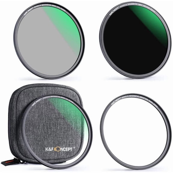 K&F CONCEPT 49mm Magnetic MCUV CPL Fixed ND1000 Magnetic Basic Ring 4-in-1 Lens Filters Kit with 28 Multi-Coatings for Camera Lens (Nano-X Series)