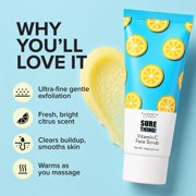 Elizabeth Mott Sure Thing Vitamin C Face Scrub - Heat Activated, Deep Pore Cleansing, Exfoliating Facial Cleanser to Buff and Smooth Skin - Vegan, Cruelty Free Skincare Product for Clear Skin, 3.52oz