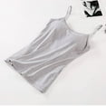 thumbnail image 2 of Womens Camisole with Built in Bra Adjustable Strap Camis Spaghetti Strap Tank Tops, 2 of 7