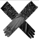 thumbnail image 1 of Guantes Satín Largos, 15 Años, Novia, Disfraz, Fiesta Elegan, 1 of 5