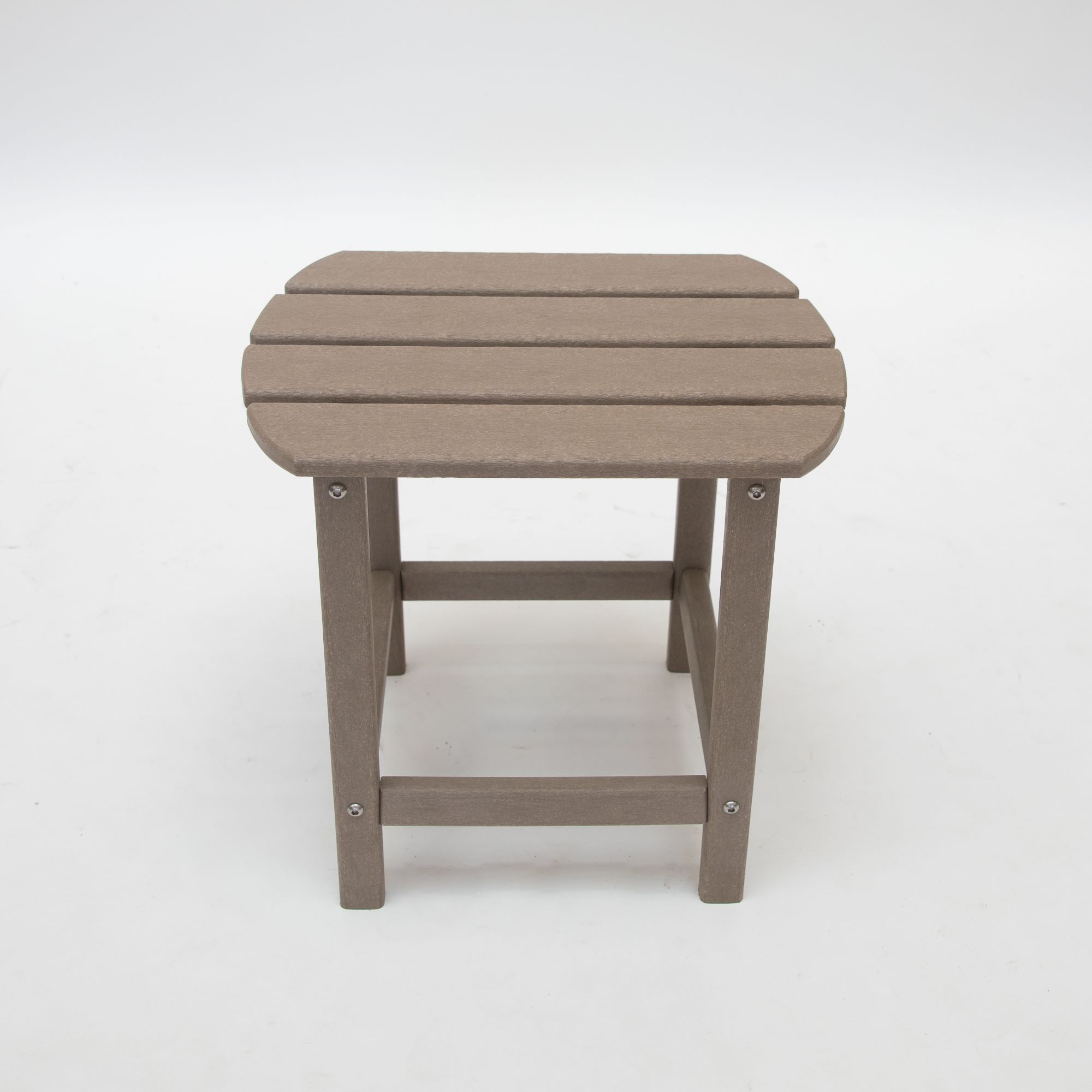 Corona 18" Recycled Plastic Side Table - Weathered Wood - image 2 of 6