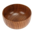 thumbnail image 2 of Soup Bowl, Round Wood Soup Bowl Sturdy Smoothly Unique Texture  For Rice, 2 of 8