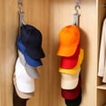 thumbnail image 6 of Over the Door Cap Rack Organizer,Holds Up to 8 Baseball Hats Hat Storage Organizer for Men Women,Baseball Cap Rack for Wall Hanger,Adjustable Closet Hanger with Hooks for Easy Hat Display (Grey), 6 of 8