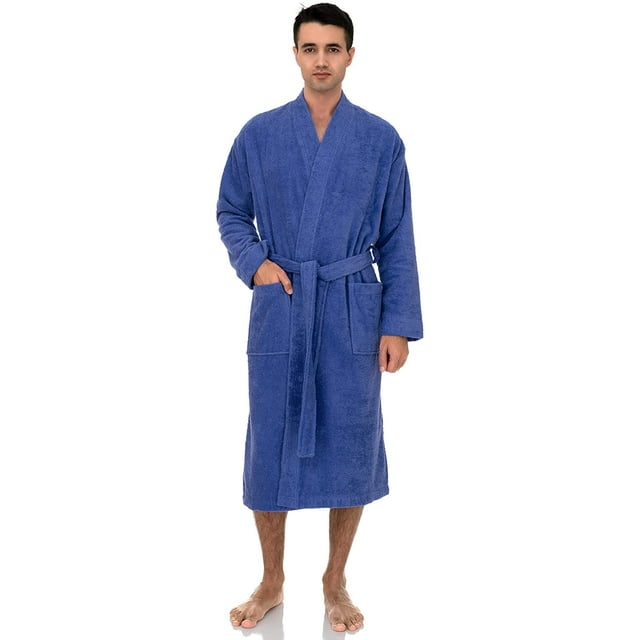 Peignoir pour Homme, Kimono de Bain en Éponge de Coton Turc