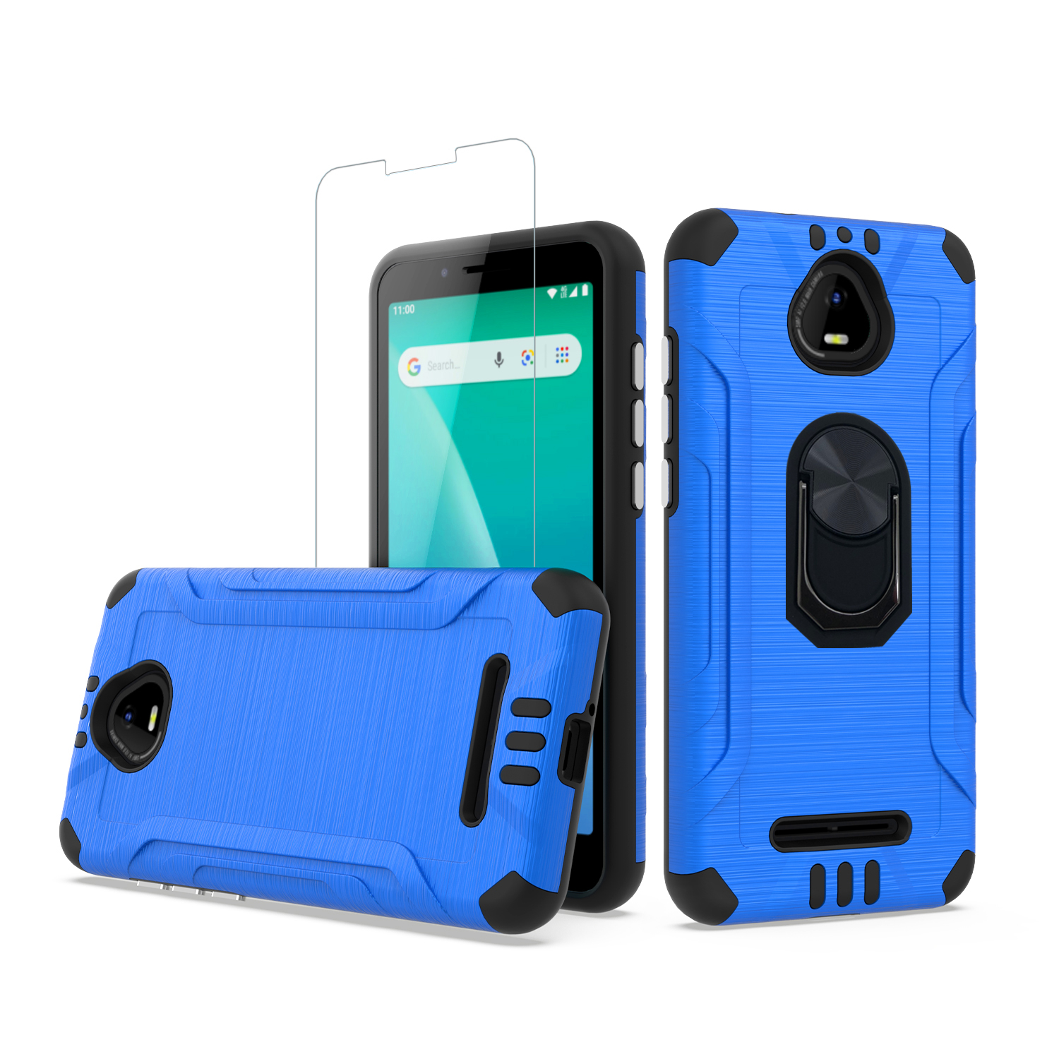 Phone Case for Schok Volt SV55 with Ring Stand/ Screen Protector /Brush