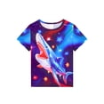 thumbnail image 3 of ATAIKU Summer Pajamas for Boys Shark Short Sleeve 2-Piece PJs Set Toddler Kid Comfy Sleepwear Size 3-12Y, 3 of 13