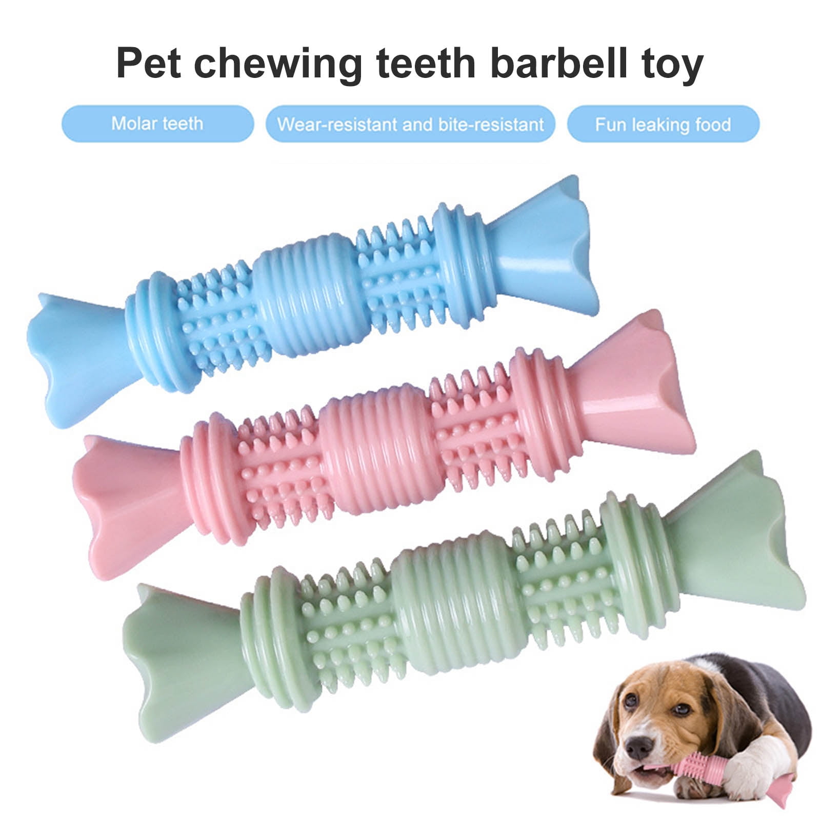 DOPI Molar Stick Toy Candy Shape Wear-resistant Reusable Puppy Teething Chew Toys Pet Gift