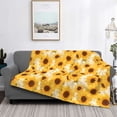 thumbnail image 2 of Naloa Vintage Marble Pattern Sunflower Flannel Blankets - Thick and Warm Blanket for Winter, Soft Fuzzy Plush King Blanket for All Seasons60"x50", 2 of 6