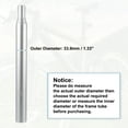 thumbnail image 5 of Unique Bargains 33.9x350mm Bicycle Seat Post Aluminum Alloy Seat Tube with Scale Mark Silver Tone Universal for MTB, 5 of 7
