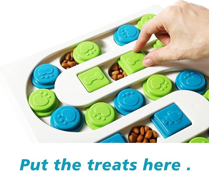 <25 Hole>Interactive pet puzzle toy (2-3 levels) dog slow feeder, dog puzzle feeder, rabbit toy, cat toy