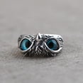 thumbnail image 2 of Anillo De Búho De Ojo De Demonio De Plata De Ley 925 Anillo De Búho Ajustable Abierto Retro Methold AP005593-00, 2 of 6