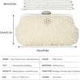 thumbnail image 2 of Evening Handbag Pearl Clutch Wedding Bag GIfts for Women, 2 of 8