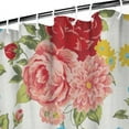 thumbnail image 4 of Boho Style Shower Curtain Pioneer Floral Vintage Retro Shower Curtain for Bathroom Home Decor Bathtubs Waterproof Fabric Curtain with 12 Hooks 84x72in, 4 of 5
