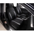 thumbnail image 2 of 2PCS Fashion Style High Back Bucket Gray Car Interior Front Seat Protector Cover, 2 of 5