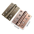 thumbnail image 2 of Langgg 2 Pcs Charnières en Acier Inoxydable Durables Performance Stable pour Meubles Charnières de Porte Bronze, 2 of 6