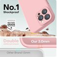thumbnail image 4 of Funda de Silicona Premium, Forro de Microfibra Suave, para iPhone 16 Pro Max 6.9", Arena Rosa, 4 of 7
