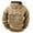 Brown, variant on Htigea Cargo Hoodies for Men Tactical Sweatshirt Quarter Zip Cargo Pullover Hoodies Workout Gym Men Fashion Outdoor Hoodie Black,XL