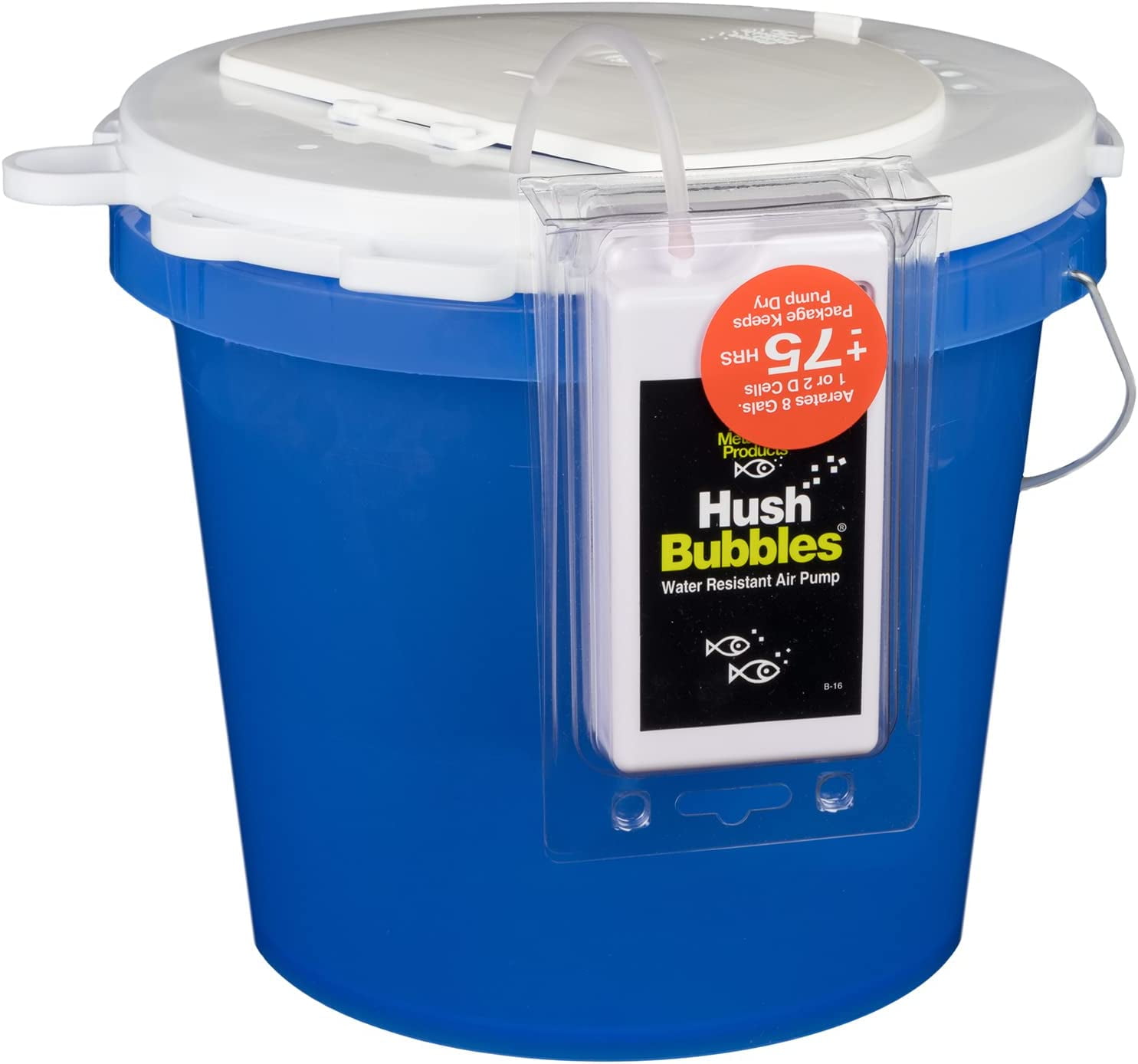 Marine Metal Cool Bubbles Insulated Bucket with B-11 Pump, 8 qt