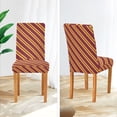 thumbnail image 3 of Yayeee 4 Pack Dining Chair Covers Stretch Parson Chairs Slipcovers Seat Protector, Red Stripes Pattern, 3 of 6