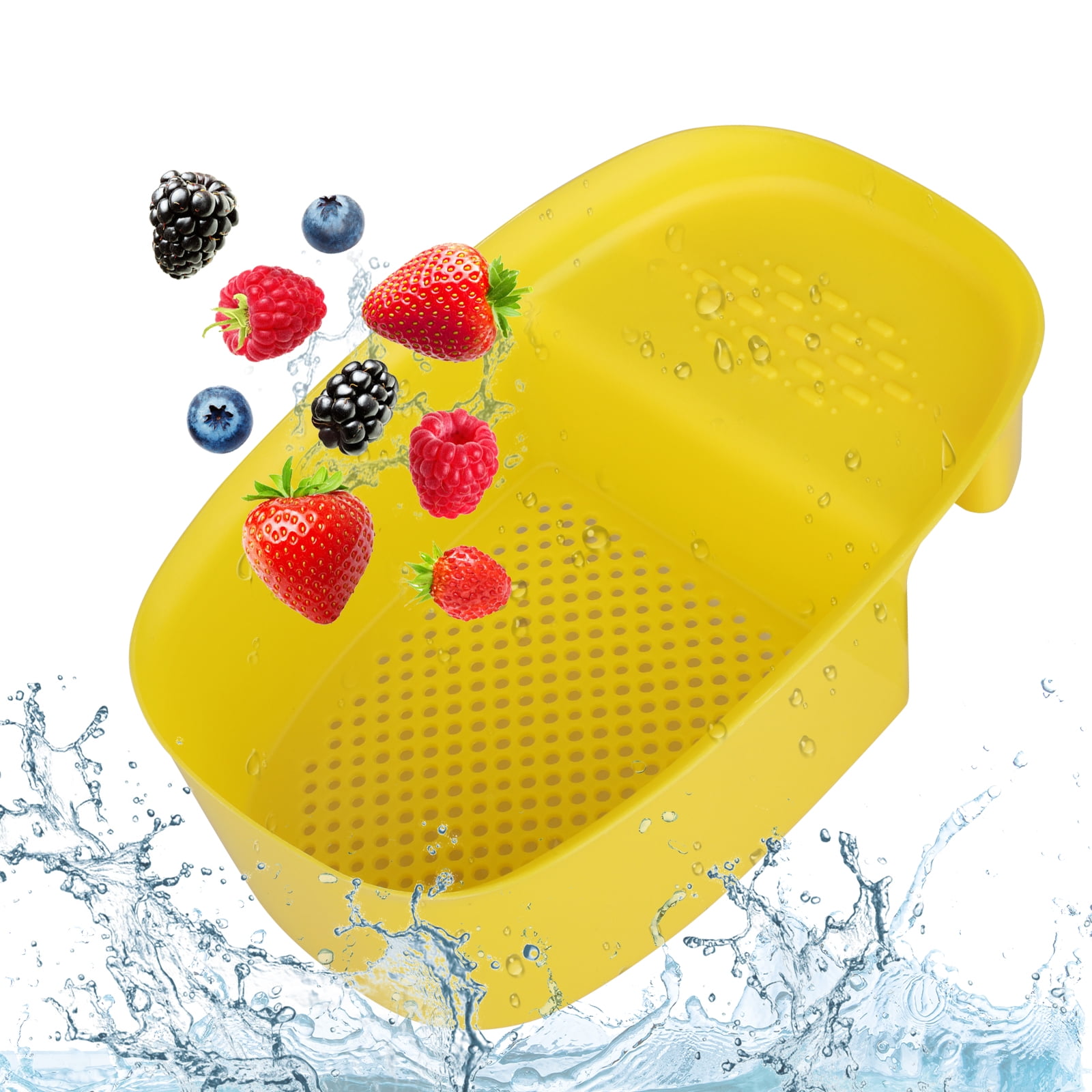 Saddle Sink Caddy, TSV Mesh Sink Holder Basket for Wash Vegetables and