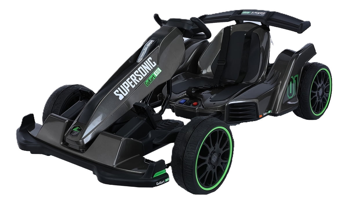 Montable Go Kart Eléctrico Aeiou Bst009 Pintura Automotriz Negro AEIOU ...