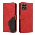 thumbnail image 4 of Compatible Samsung Galaxy M33 5G Case, Leather Wallet Case Stand View Magnetic Clasp Book Flip Folio Phone Cover - Red, 4 of 5