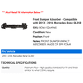 thumbnail image 2 of Front Bumper Absorber - Compatible with 2013 - 2016 Mercedes-Benz GL350 2014 2015, 2 of 2