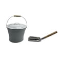 thumbnail image 4 of DOLITY Ash Bucket with Lid Essential Iron Fire Fireplace Wood 2pcs set, 4 of 8