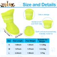 thumbnail image 4 of Puppy Raincoat Rain Boots Set Include 1 Set Dog Raincoat 2 Set Waterproof Dog Boots Shoes, Hooded Jacket Puppy Raincoat with Reflective Stripe for Small Medium Dog (Large), 4 of 7