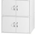 thumbnail image 3 of Hodedah 6 Door Enclosed Multipurpose Home/Office Storage Cabinet, White, 3 of 4