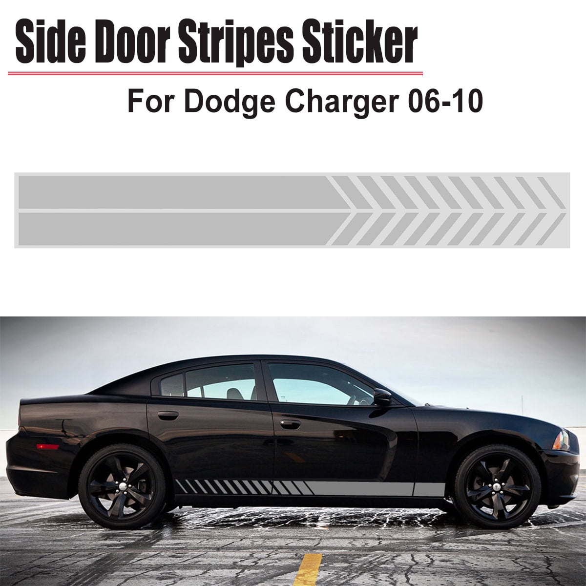 2x Car Sport Race Graphics Body Vinyl Decal Stickers Body Side For Dodge  Charger | Walmart Canada
