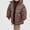 Brown, variant on Girls Hooded Puffer Coat Winter Thick Quilted Warm Windproof Long Jacket Size 3-13 Green Size 12