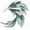 style 5, variant on Vintage Peacock Tail Brooch Pin for Women – Blue Crystal Rhinestone Bird Animal Statement Jewelry Elegant Lapel Pin for Dress, Wedding & Gift