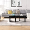 thumbnail image 2 of 35.43*31.49 inch Detachable L-Shape Coffee Table for Primary Living Space Rounded Corners Streamlined Splice, 2 of 6