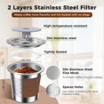thumbnail image 3 of Vasos K reutilizables CTIANWXY para Keurig 1.0 de acero inoxidable, paquete de 2, 3 of 6
