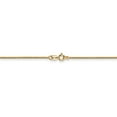 thumbnail image 3 of Real 14kt Yellow Gold 1mm Diamond Cut Spiga with SpRing Ring Clasp Chain; 30 inch; for Adults and Teens; for Women and Men, 3 of 4
