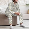 thumbnail image 7 of Naloa Ducky Men’s Pajamas Set - Long Sleeve Button Down Sleep Shirt and Pajama Bottoms Sleepwear Set-Small, 7 of 7