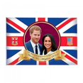 thumbnail image 1 of Royal Couple Rayon Flag With Grommets, 1 of 3
