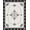 Black, Pattern 4, variant on ODIKA 8'x10' Washable Area Rug Black Cream Geometric and Floral Design Elegance Rectangular Accent with Symmetrical for Living Room, Under Sectional, Family , Durable, Non-Slip