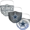 Adult Fanatics Branded Dallas Cowboys Face Covering 3-Pack