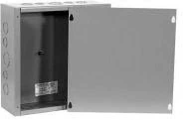 Milbank® 18186-SC1-NK Junction Box Without Knockout, 18 in L x 18 in W x 6 in D, Screw Cover, NEMA 1, Steel