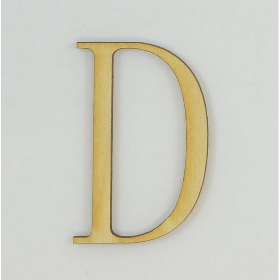 1 Pc, 12 Inch X 1/4 Inch Thick Fangsong Font Wood Letters D For Direction Use Or Decor