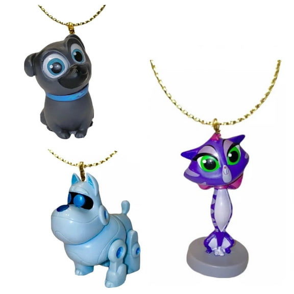 Puppy Pals Dog Bingo Hissy & ARF Ornament Pvc Figure Figurine Charm New Dangler
