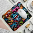 thumbnail image 2 of Graffiti Printed Non-Slip Rubber Bottom Gaming Mouse Pad 8.3x9.8 Inch Square Office and Gaming Mouse Mat, 2 of 6