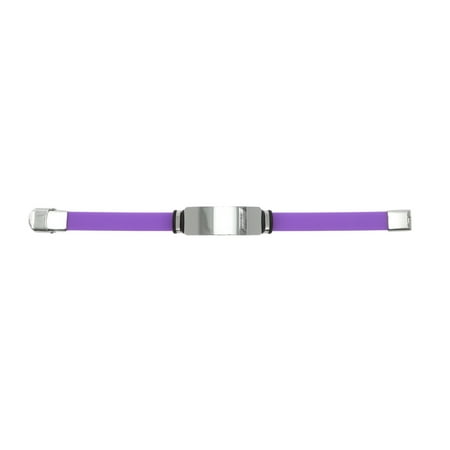 Unique Bargains 1 Pc Eye-catching Silicone Bracelets for Sports for Parties Purple