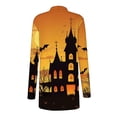 thumbnail image 4 of WFJCJPAF 2024 New Halloween ! Halloween Sweaters for Plus Size,Women's Halloween Fashion Printed Long Sleeved Cardigan Jacket - Orange XL, 4 of 6