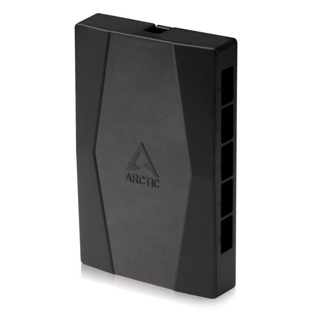 Distribuidor de ventilador PWM Case Fan Hub Arctic de 10 pliegues, negro