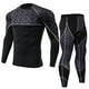 thumbnail image 1 of Qarigey Conjunto de ropa interior térmica para hombre, pantalones básicos de secado rápido, ropa deportiva, ropa de compresión, esquí, conjuntos de ropa Gris SG, 1 of 6